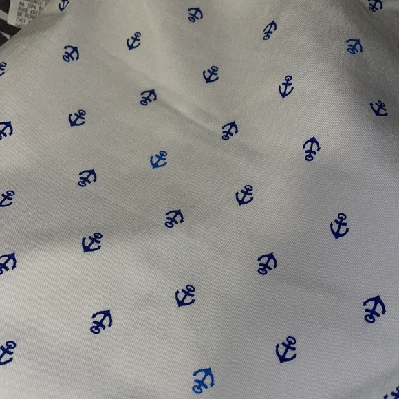 Petite White and Blue Anchor Capris - Picture 5 of 6